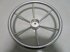 Vintage Boat Marine Stainless Steel 14 75  In Steering Wheel 6 Spokes