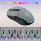 Wireless Gaming Keyboard Mouse Combo 60  Mini Rgb Backlit Blackgray Orange Combo