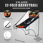 Sports Ez-fold 2 Player Indoor Arcade Dual Basketball Hoop Shot Game