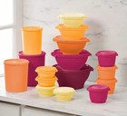 Tupperware Heritage Collection 32-piece Food Storage Container Set Orange New