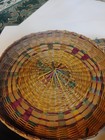 Beautiful Antique Wicker Sewing Basket Made In Canada 10 5 
