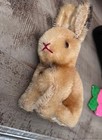 Vintage Mini Steiff  Bunny Sonny Rabbit 4 5    Sitting 1950s 1960   s Mohair Germany