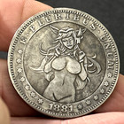 Token Lucky Coin  retro Sexy Devil Woman Morgan  E  Pluribus Unum 