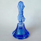 Art Deco Bottle For Perfume Blue Glass Czech Bottle For Arome Oils And Parfume