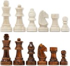 Da Vinci Staunton Wood Chess Pieces 32 Chessmen And Storage Bag  2 5 Inch King 