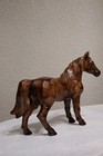 Vintage Enesco Porcelain Horse Figurine Statue Japan Hand Carved Look 9l X 6t