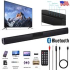 Bluetooth Sound Bar Wired Wireless Bass Subwoofer Home Theater Tv Speaker Remote