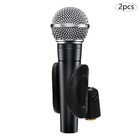 2 microphone Clips Microphone Mic Clip Holders Universal Microphone Clip Holder