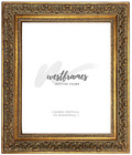 West Frames Victoria French Ornate Wood Picture Frame Antique Gold 3 625  Wide