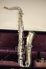 Beautiful Redone Vintage Buescher Elkhart Silver Plated Tenor Sax With Orig Case