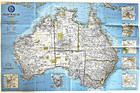     2000-7 July Australia Under Siege National Geographic Map Poster School - A3
