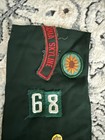 Vintage Girl Scout Green Sash   Badges 17 Badges One Pin Good Condition