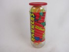 Vintage Wilson    rakkers    Multicolor Tennis Balls  3 -with Container-euc