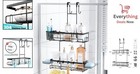 Over The Door Shower Caddy Rustproof Stainless Steel Hanging Bathroom Organizer