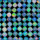 20 Pcs Natural Opal 4mm Cushion Flashy Untreated Loose Cabochon Gemstones Lot