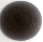 Canada Nova Scotia Victoria 1 Cent 1861 Fine 127
