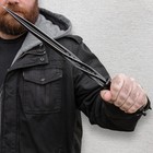 Black Titanium Spiral Dagger   Sheath  Quad-edged Spiral Blade   16 1 2  Overall