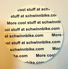 Schwinn Round Logo Vinyl Sticker Decal 2in Black Red White Glossy Nos