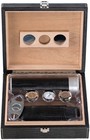  the Alligator  Black Leather Humidor W  Accessories