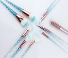 10pcs Unicorn Spiral Brushes Set Pink Blue Facial Foundation Contour Eye Shadow
