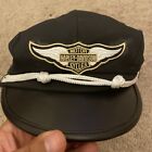 Vintage Harley Davidson Motorcycle Captains Hat Size Medium  Please Read 