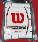   new- Wilson Pro Comfort Tennis Overgrip White 12-pack - Waterproof Zipperd Bag