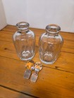 Antique Vintage Glass Apothecary Medicine Bottles With Stoppers Lot Of 2
