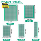 32 Pcs Pcb Board  Green Circuit Board With 5 Sizes Compatible  Double Sided Pcb