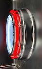 19  Coors Light Beer Sign Double Red Neon Clock Man Cave Garage Bar Game Room