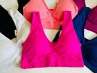 3-6 Sports Bras Yoga Activewear Seamless 322 Workout Gym Bra Top Sleep Cami Plus