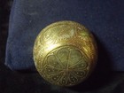 Engraved Indian Brass Bowl Vintage 3  Wide Just Over 1 25  Tall Ships For Free