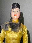Vintage Vietnamese Doll In Traditional  Dress - Circa 1960   s -