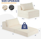 Convertible Sofa Bed  Fold Out Loveseat Sleeper Sofa Chair With Pillow  Folding