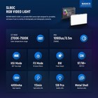 Neewer Rgb Video Light Portable Full Rgb Colors Small Led Camera Panel Lighting