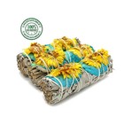 Sage Smudge Sticks 4  Spring Meadows White Sage Floral 3 Pack Cleansing