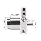 2pcs Spring Loaded Track Push Lock For Sliding Glass Cabinet Door