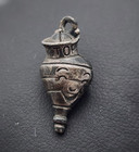 Vtg Tops Spinning Top 3d Charm Smiling Face Sailor Cap Sterling Silver 7 8 