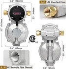 2-stage Automatic Changeover Lp Propane Gas Regulator Rv Propane Regulator