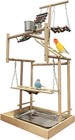 4 Layers Large Bird Playground 32  H Pet Parrot Playstand Gym Perch Wood Play   