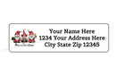 30 Gnome Merry Christmas Personalized Return Address Labels 1 In X 2 625 In