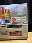 Ho Scale Bachmann 647 Santa Fe Flyer Train Set With Steel E-z Track Seal Box