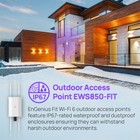 Engenius Fit Wi-fi 6 2  2 Dual Band Outdoor Wireless Access Point Ip67 Poe