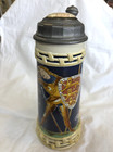 Vintage Mettlach Stein  2718 David And Goliath 1 2 Liter Etched Design Excellent
