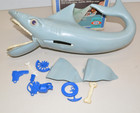 Vintage 1975 Jaws Game Ideal With Parts   Box Retro Toy