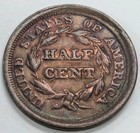 1853 Braided Hair  Half Cent - Nice Type Coin - T257