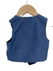 Nautica Tartan Plaid Chambray Dress Vest 12m Holiday