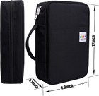 Colored Pencil Case 220 Slots Gel Pens Holder Waterproof Organizer Bag Portable 