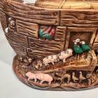 Vtg 1960 s Noah s Ark Cookie Jar Cal  Originals Pottery  881   Folk Art Biblical