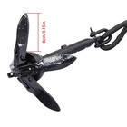2pack New Black Marine Kayak Folding Anchor Kit 1 5lb For Pwc Canoe Jet Ski