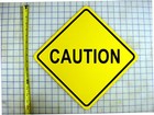 Caution Yellow Aluminum Road Work Warning Sign